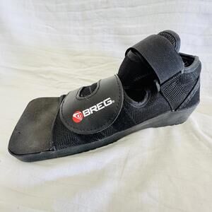 Breg Post-Op Square Toe Medical Shoe Small (SM) Orthopedic Wedge Black